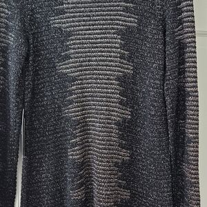 Rock & Republic Black and White Crewneck Sweater